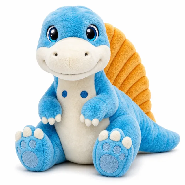 Glow-in-the-Dark Spinosaurus Plush Toy, manufactured by Chloe Toys
