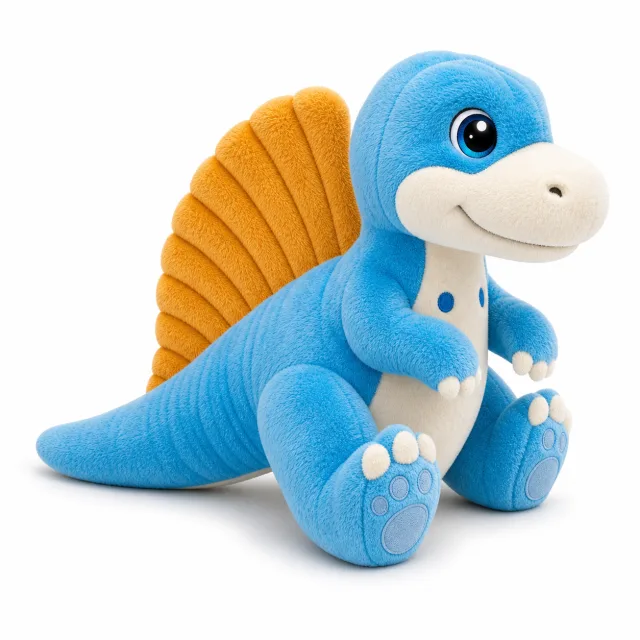 Glow-in-the-Dark Spinosaurus Plush Toy, manufactured by Chloe Toys