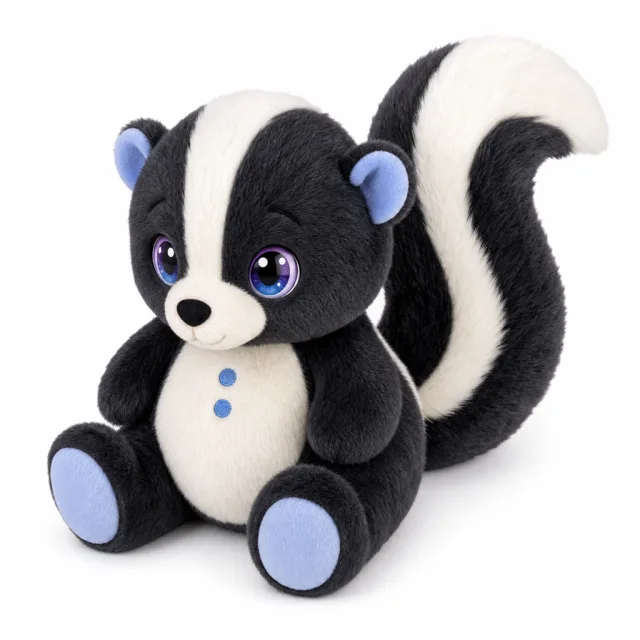 Skunk Plush Toy, manufactured by Chloe Toys