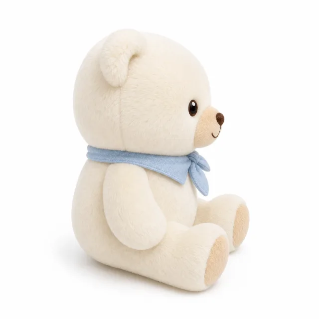White Bear Plush Toy, manufactured by Chloe Toys